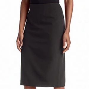 Philippe Adec Paris Black Pencil Skirt Size 8